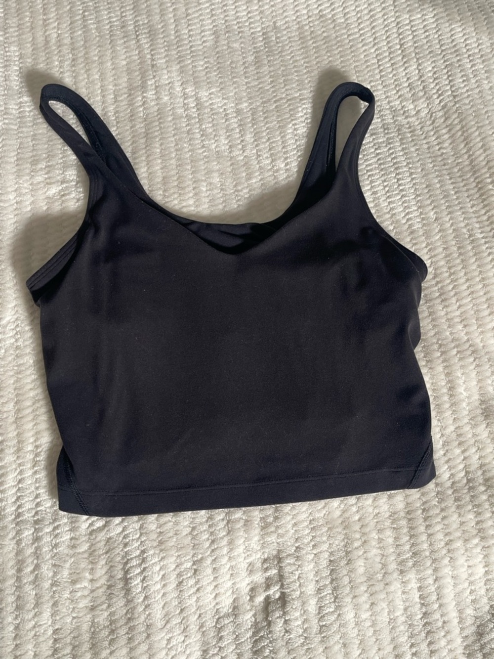 lululemon athletica Black Slim-Strap Crop Top